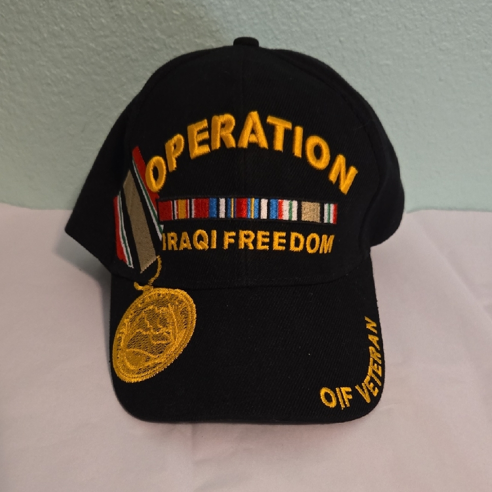 Operation Iraqi Freedom Veteran Cap - Black